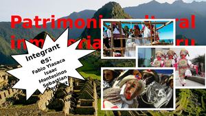 Patrimonio Cultural Inmaterial Del Peru