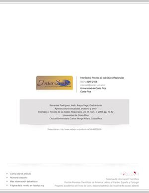 Amor, Sexualidad Y Erotismo