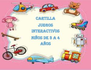 Cartilla Para Niños De 3 A 4 Años