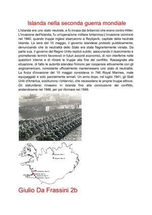Islanda L'islanda Nella Seconda Guerra Mondiale
