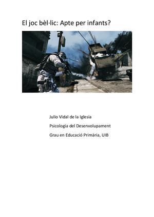 El Joc Bèl·lic: Apte Per Infants?
