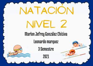 Cartilla Natación Nivel 2