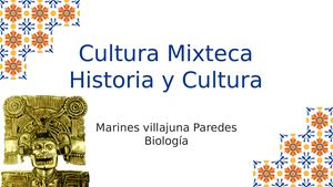 Cultura Mixteca