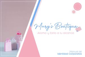 Manual de identidad corporativa Marys Boutique