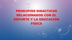 Principios Didacticos