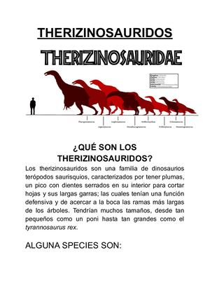 Therizinosaurios