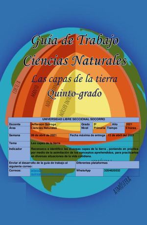 Guia Las Capas De La Tierra Grado 5º