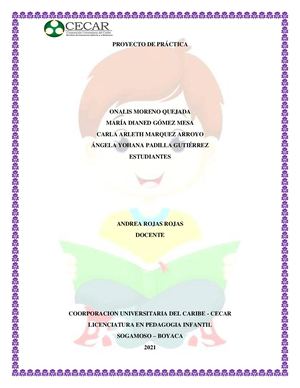 Proyecto De Aula Final De Práctica