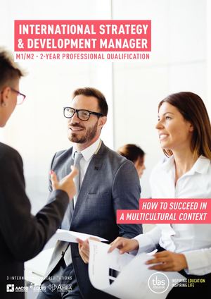 Strategy & international development manager M1/M2