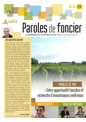 Paroles de foncier N°20 Mai 2018