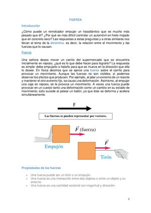 Guía sobre fuerzas y leyes de Newton