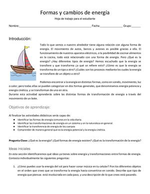 Experimento Sobre Energia