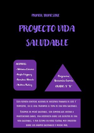 Trabajo 1 Trimestre (Vida Saludable)