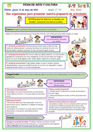 Ficha De Arte 13 De Mayo