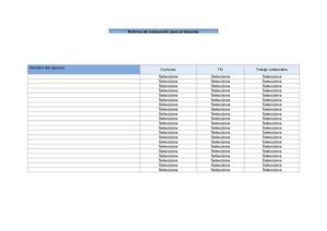 Rubricas De Evaluación