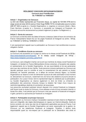 Règlement Concours Freshburritos Vill'Up