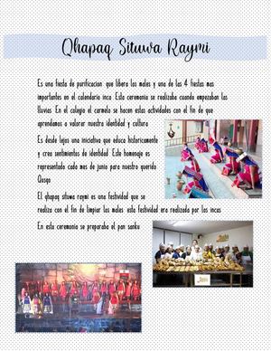 Qhapaq Situwa Raymi. Un homenaje a lo que representamos