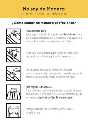 Nuevas Etiquetas Cuidaos Madera Plastica
