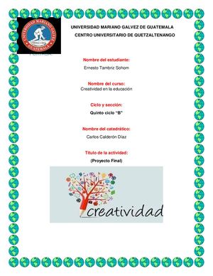 Proyecto Final de creatividad