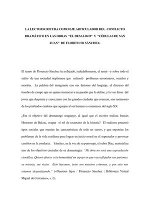 La lectoescritura como eje articulador del conflicto dramático. Alejandra González Reyes.
