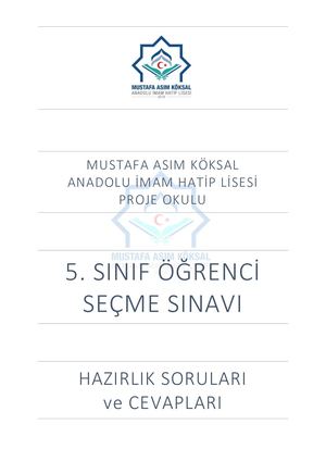 Sınavkitapçığı Yeni