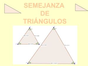 Semejanza De Triángulos