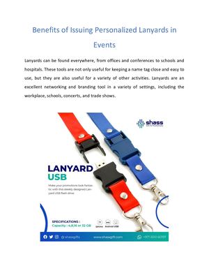 Benefits Of Issuing Personalized Lanyards In Events