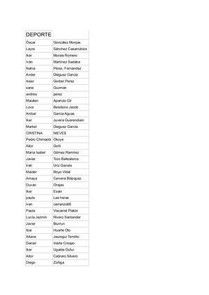 Talleres Primera Semana