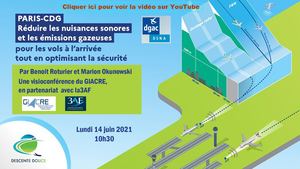 2021 06 GIACRE PBN TO ILS Descente douce pour réduire bruit et émissions de CO2 à CDG Support De Présentation