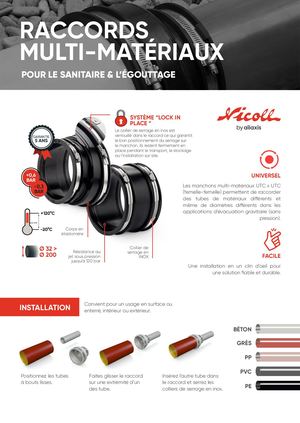 Raccords multi-matériaux caoutchouc FR