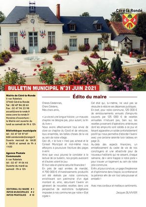 Bulletin N°30 Juin 2021