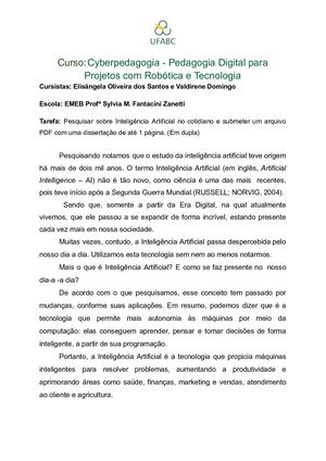 Atividade 3 1 Lição De Casa
