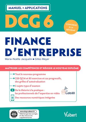 DCG 6 - Finance d'entreprise : Manuel et Applications