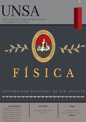 LOS HOLOGRAMAS Y APLICACIONES EN LA FÍSICA