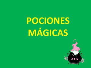Pociones Mágicas
