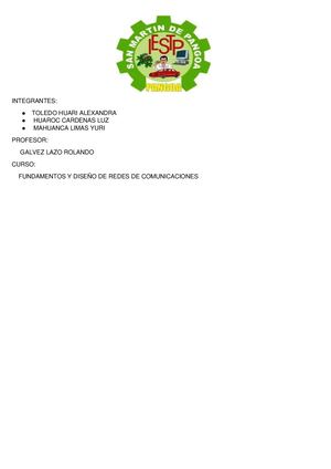 Estructura Del Informe De Diseño De Red