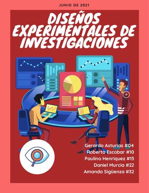 Diseños Experimentales De Investigaciones