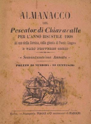 Almanacco Del Pescatore Di Chiararalle, 1908