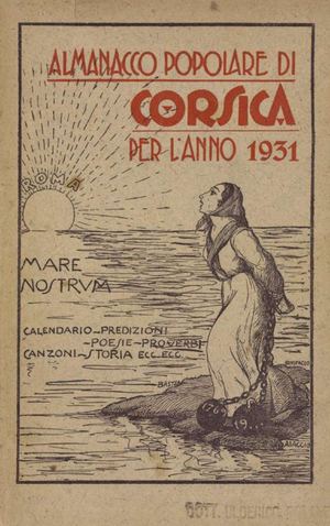 Almanacco Popolare Di Corsica, 1931