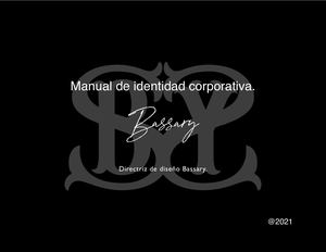 Manual corporativo Bassary