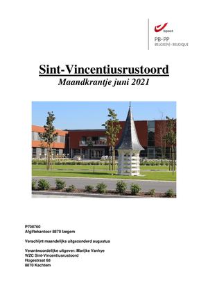 juni 2021 Maandkrantje Sint Vincentiusrustoord Kachtem