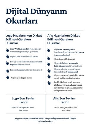Dijital Dünyanın Okurları Afiş Ve Logo Hazırlama Yönergesi