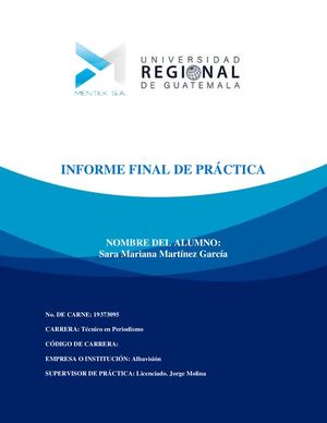 Informe Periodismo Mariana Pdf