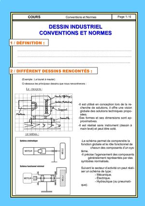 C1 Dessin Industriel Conventions Et Normes