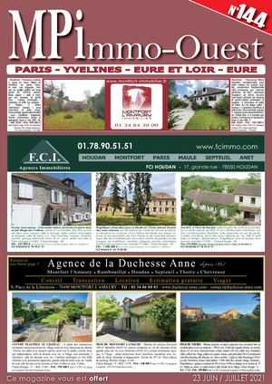 MPIMMO-OUEST N°144 Juin/Juillet 2021 - Magazine virtuel interactif immobilier Ouest Parisien