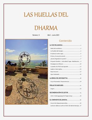 Las Huellas Del Dharma Abril Junio 2021