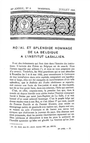 Ecoles chrétiennes 1932-03