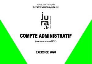 COMPTE ADMINISTRATIF - 2020