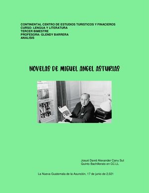 Novelas De Miguel Angel Asturias