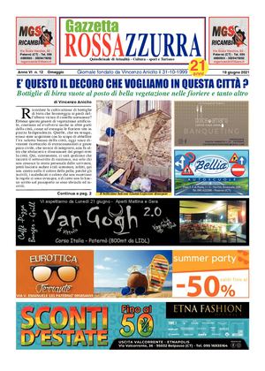 Gazzetta Rossazzurra Anno Vi N 12 Del 19 6 2021